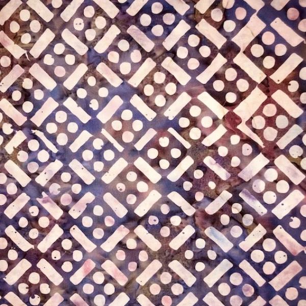 PURPLE SQUARES - Ranier - Batikstoff aus Indonesien